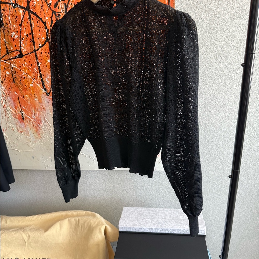 Zara Black Knit Top